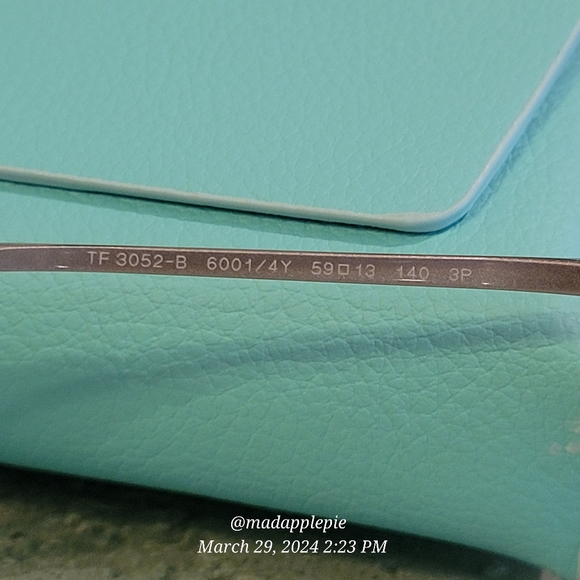 Tiffany & Co TF3052 Aviator Crystal Polorized Sunglasses Designer Luxury #60 - Picture 10 of 16